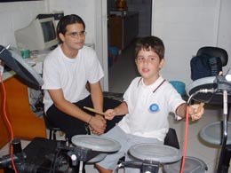 1 aula de bateria no Centro Musical Da Vinci