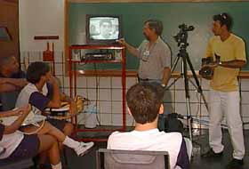 A aula com o cineasta Robson Neves