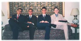 Felipe, Marcus Vincius, Cristiano e Marcelo